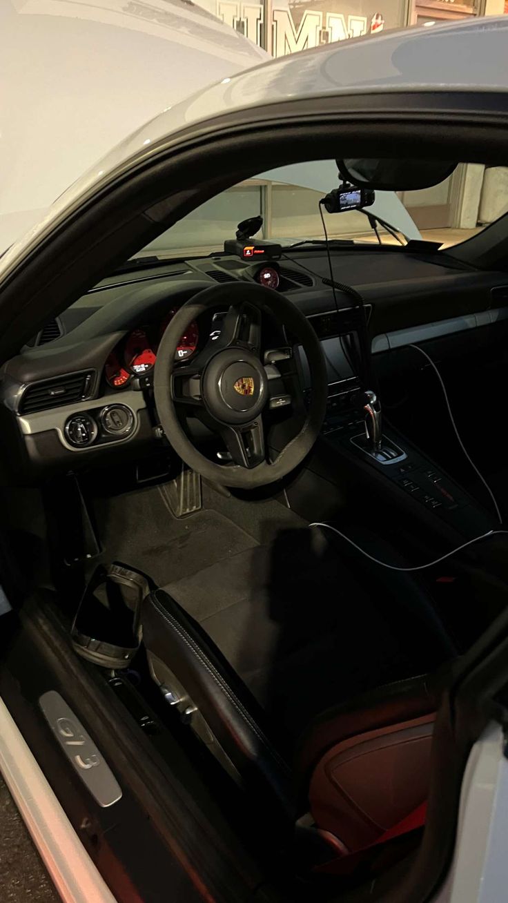 Detailed Porsche interior